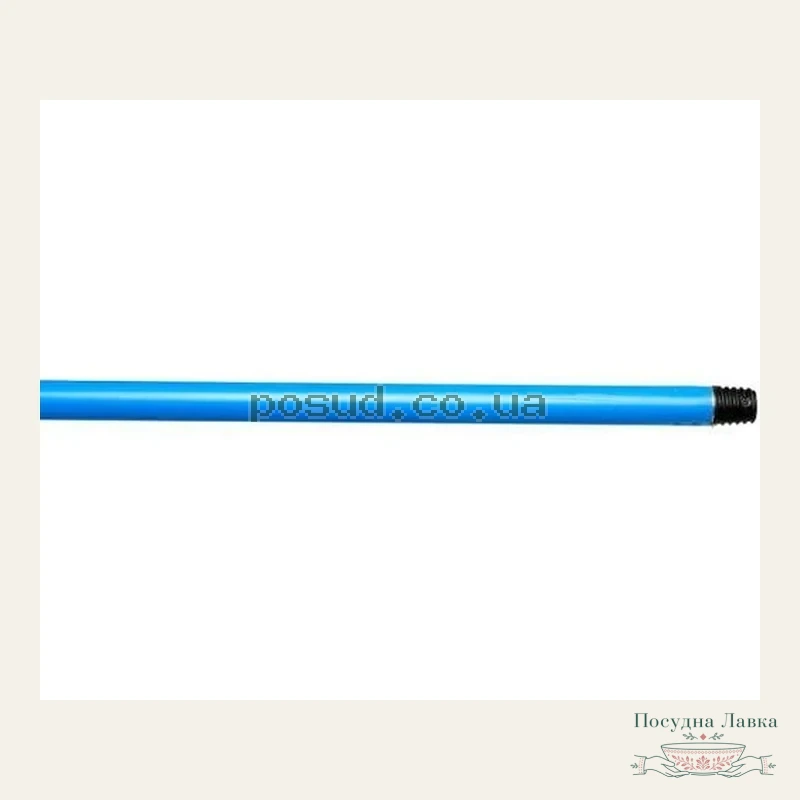 Фото товару «Ручка для швабри металева з пластиком, різьбою та ковпачком, 110 см, 110CIAL»