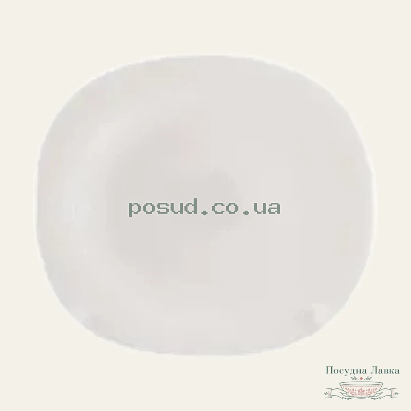 Фото товару «Тарілка мілка Квадратна WHITE № 9,5 O31095»
