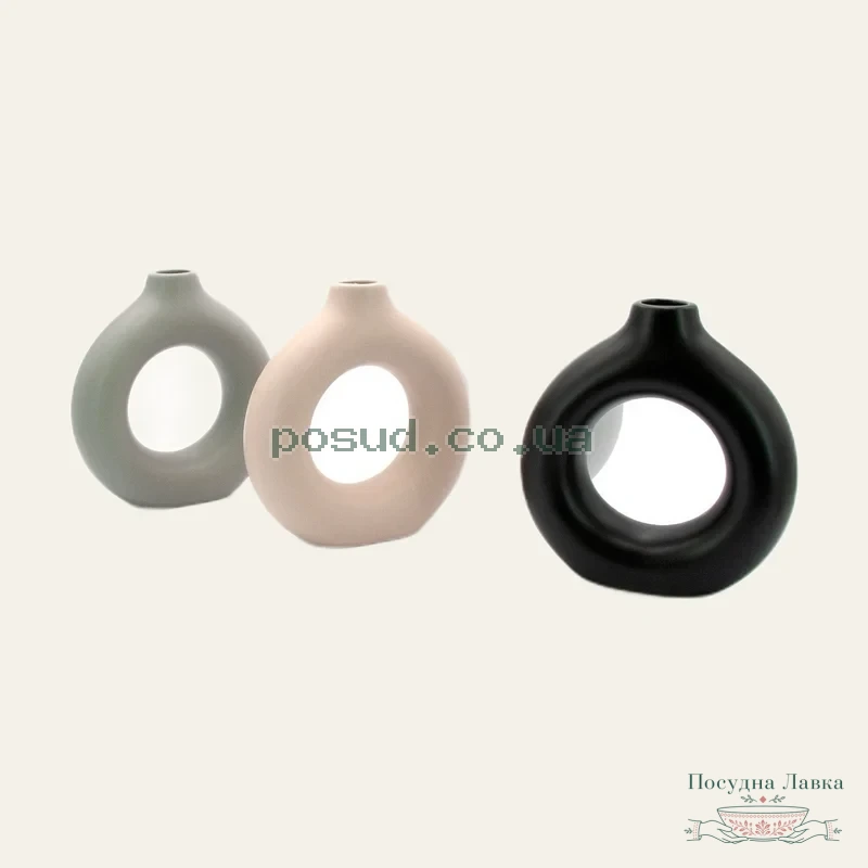 Фото товару «Ваза O-Ring, 17,5 см мікс»