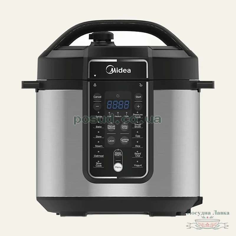 Фото товару «Мультиварка-скороварка Midea MY-CS6037WP, 5,7 л, 1000 Вт, 12 програм»