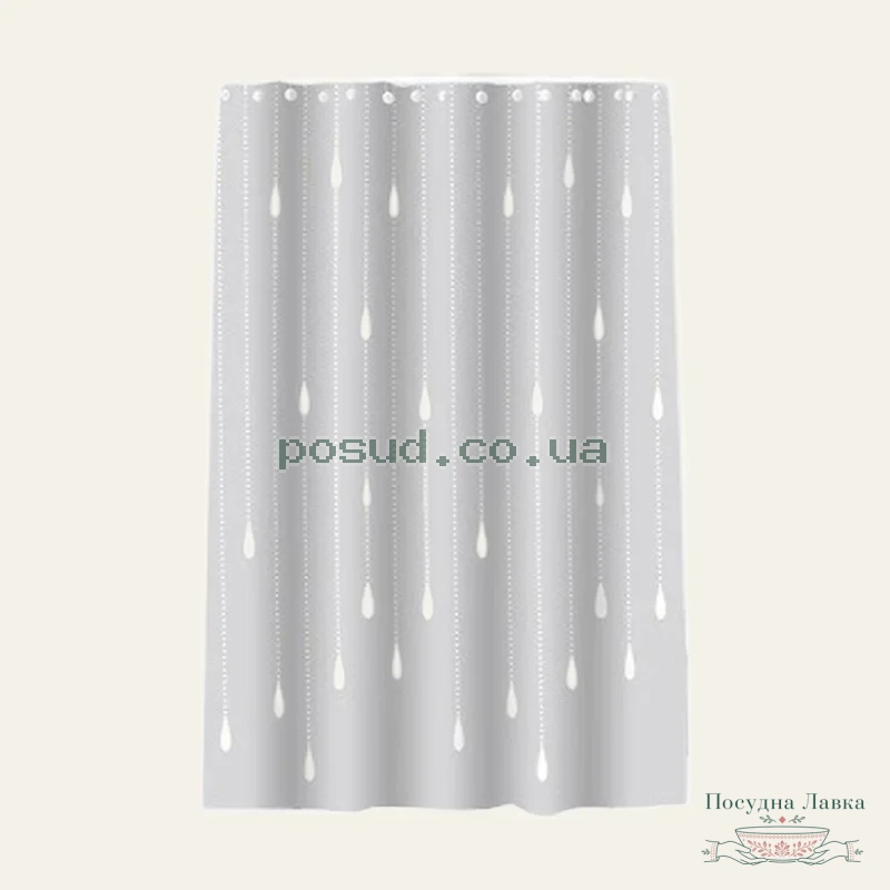Штора для ванної Idea Home Grey-Drop (DS-SC260), 180 × 200 см