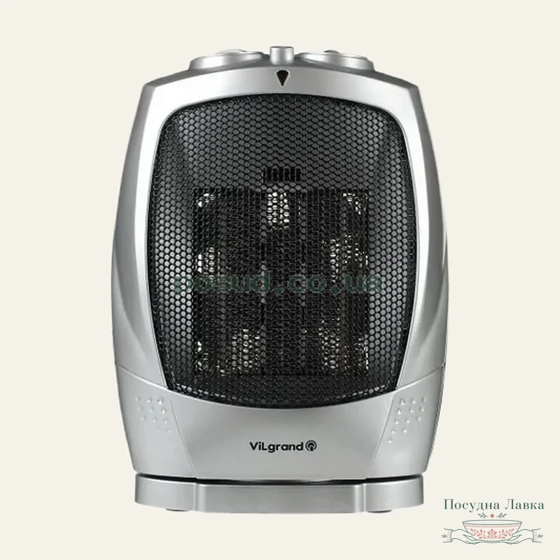 Фото товару «Тепловентилятор ViLgrand VFС-159Т, 1,5 кВт, холодне обдування, режими 750 / 1500, автоматичне обертання»