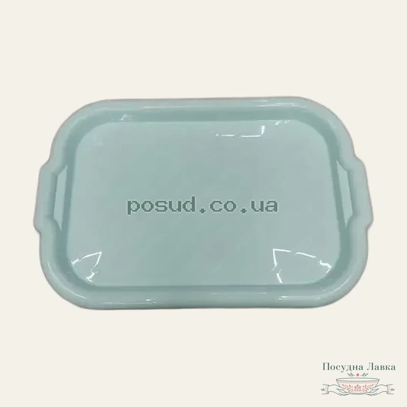 Фото товару «Піднос пластиковий прямокутний 45 × 30 × 4 см (граніт)»