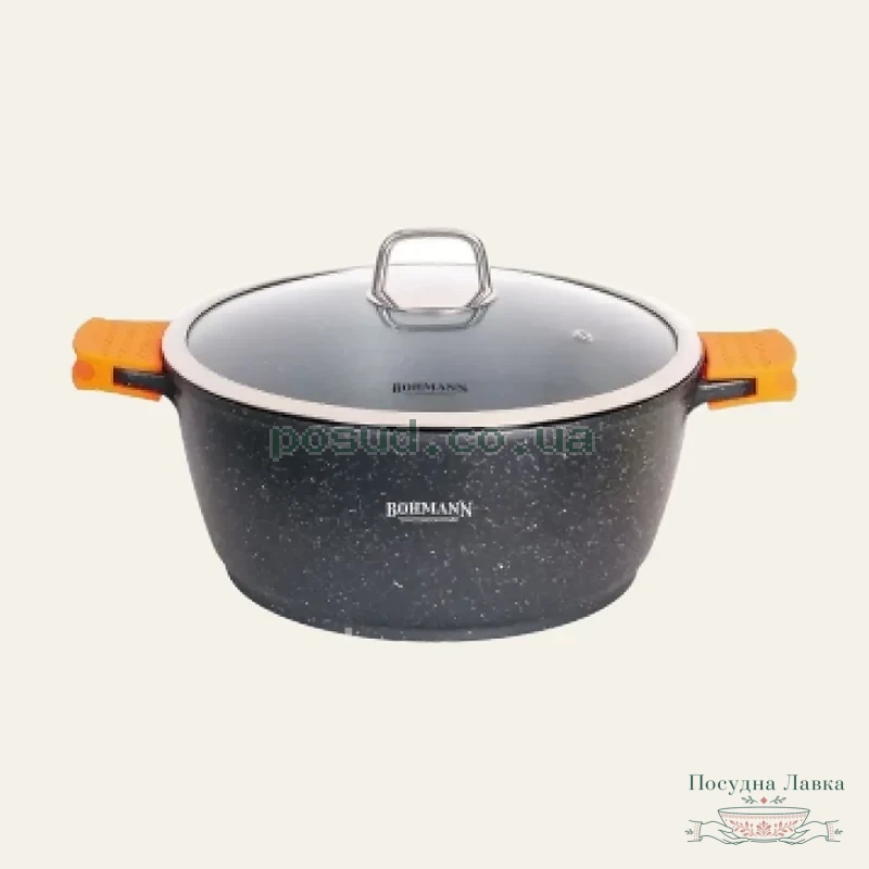 Фото товару «Каструля Bohmann BH-7350-26MRB з гранітним покриттям, 5 л»