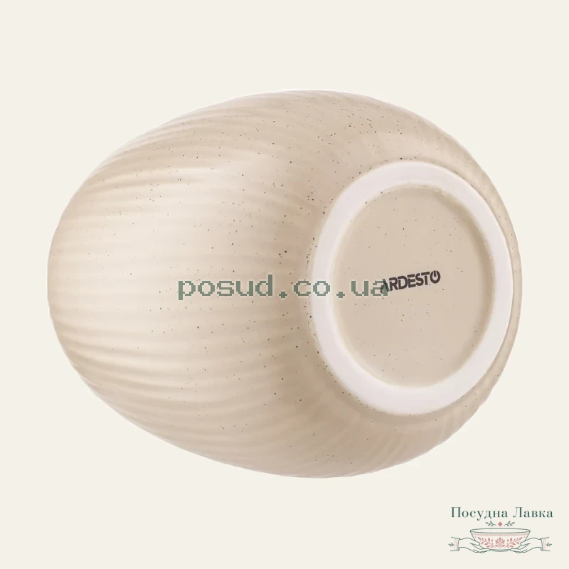 Ваза Ardesto Apulia, 13,2 × 17,9 см, порцеляна, жовта