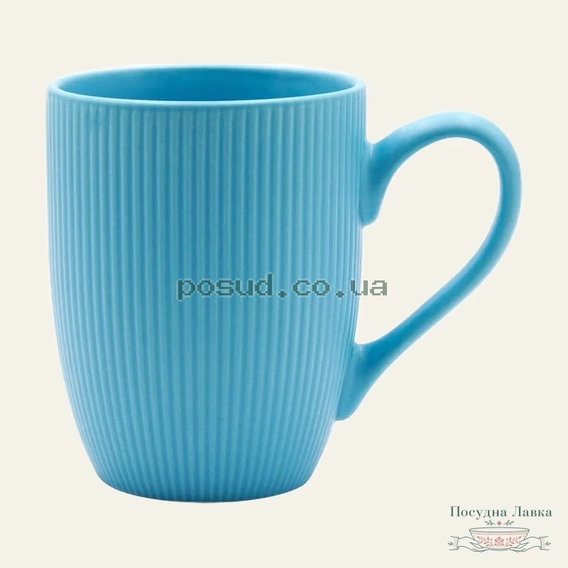 Кухоль керамічний Milika DecagonColorBlue, 350 мл, M0420-MG350-CB