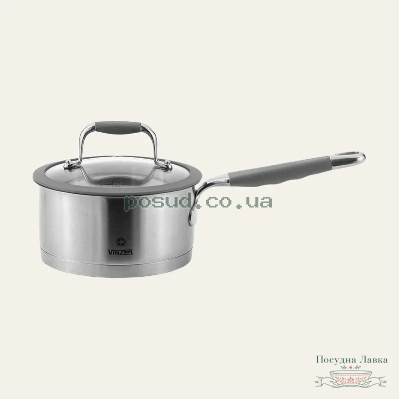 Ківш Vinzer Profi series 1,5 л з кришкою Ø 16 см, 50181 (89181)
