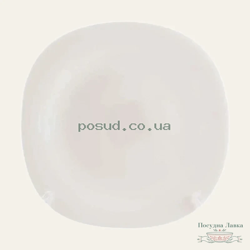 Фото товару «Тарілка мілка Квадратна WHITE № 10,5 PLF20115»