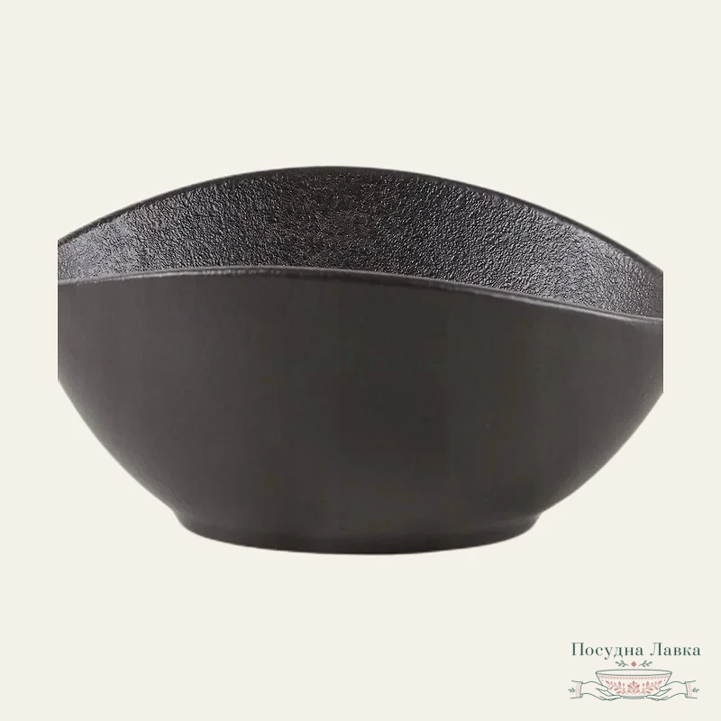Фото товару «Блюдо Wilmax Slatestone Black, овальне глибоке, 30 × 19,5 × 7 см»