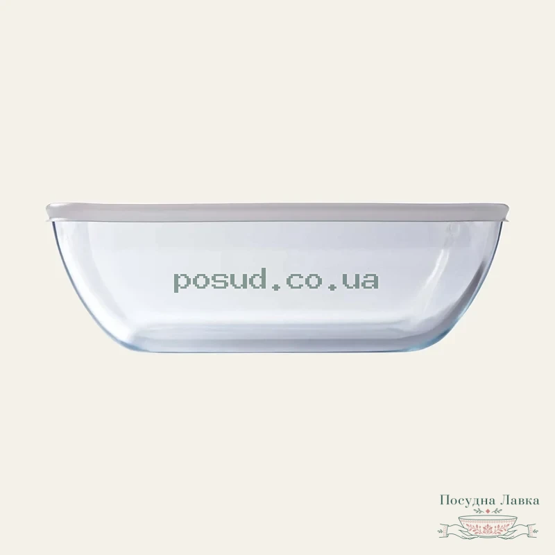 Форма скляна прямокутна з кришкою O Cuisine, 4,5 л, 40 × 27 × 7 см, 240PC05/7044