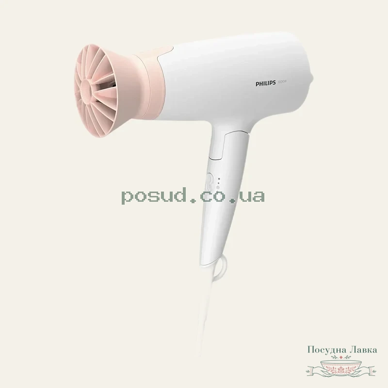 Фен Philips із ThermoProtect, 1600 Вт, 2 швидкості, 3 температурні режими, 300/10BHD