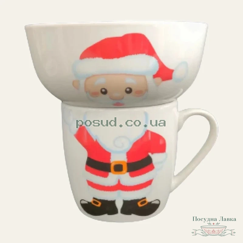Фото товару «Набір дитячого посуду Limited Edition SANTA, 2 предмети, у подарунковому пакуванні»