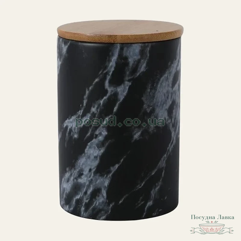 Банка Limited Edition MARBLE 750 мл / чорна у пакуванні, 202C-007-A1
