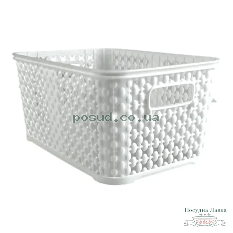 Фото товару «Кошик для побутових речей без кришки 1,25 л PEARL mini, 18 × 12 × 7 см, Bursev plastik (ЛАТЕ), 2131 50 ЛАТЕ»