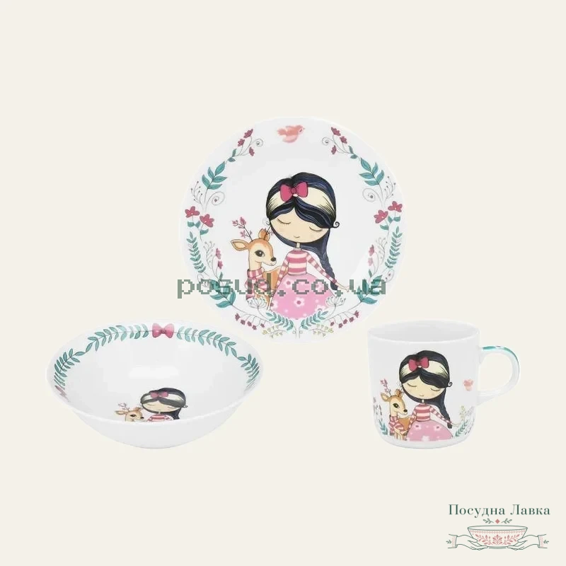 Набір дитячого посуду Limited Edition FAIRY, 3 предмети, у коробці, C679