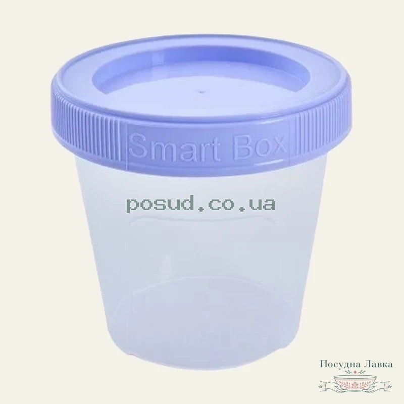 Фото товару «Контейнер круглий «Smart Box» 0,5 л (прозорий колір мікс), 124085»