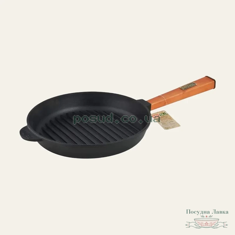 Сковорідка-гриль Brizoll 260 × 54,5 мм з ручкою, O2640G-P