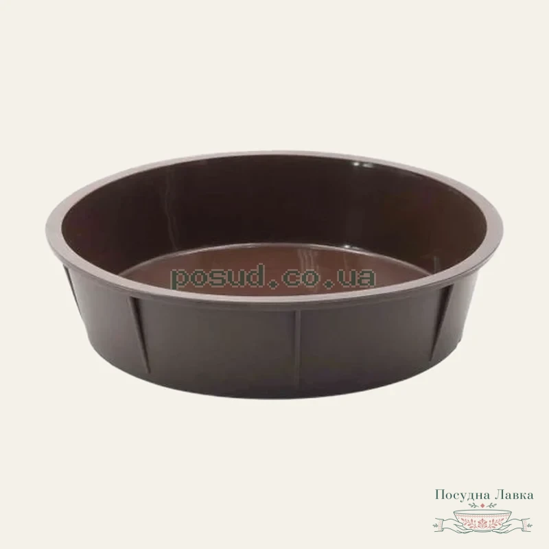 Форма кругла силіконова для випікання Lessner Chef Choco 10249, 24 × 24 × 5 см