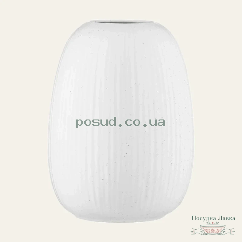 Ваза Ardesto Apulia, 13,2 × 17,9 см, порцеляна, біла