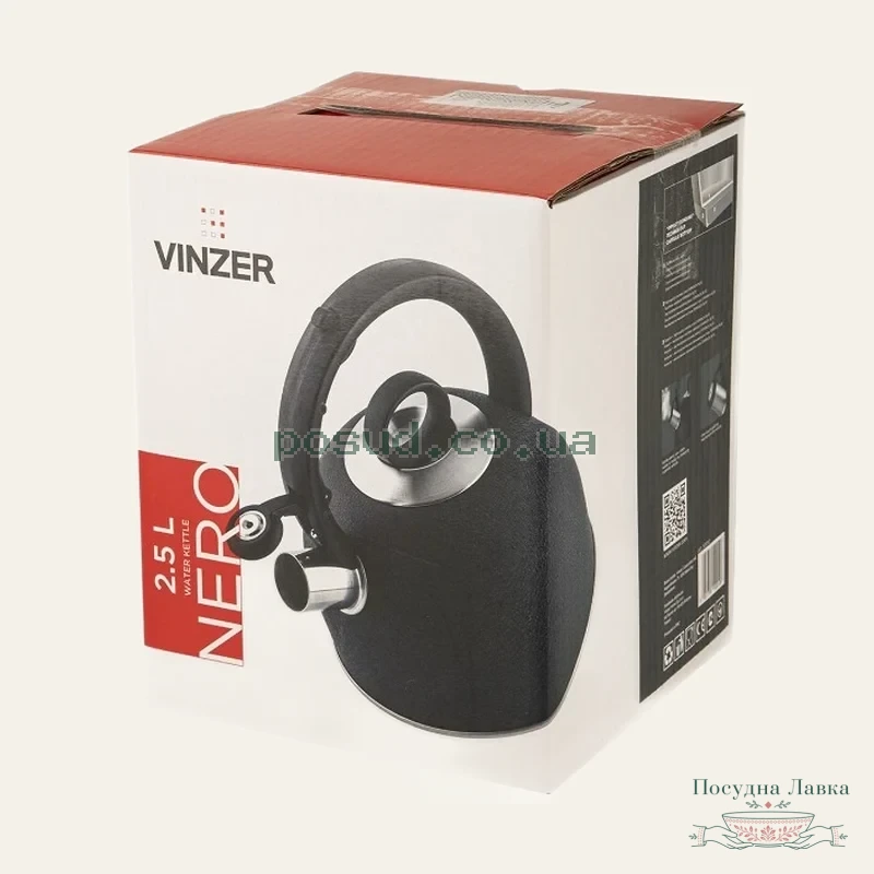 Фото товару «Чайник Vinzer Nero 2,5 л, 50010»