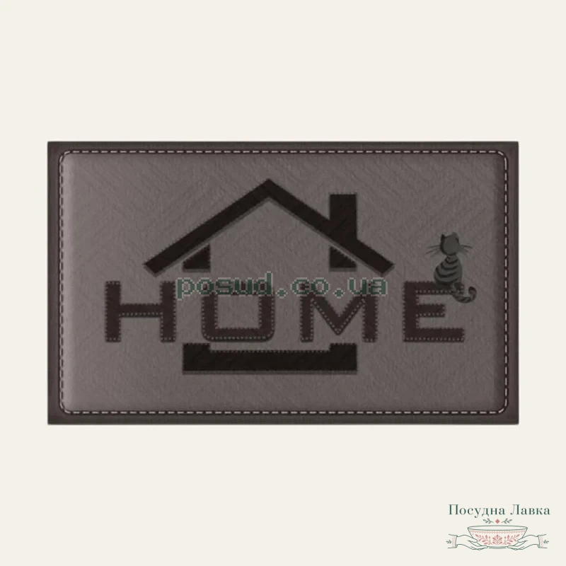 Фото товару «Килимок гумовий 45 × 75 × 0,4 см принтований, «Home»»