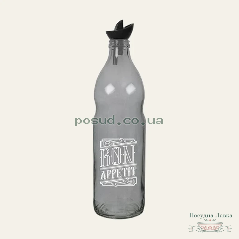 Фото товару «Пляшка для олії Herevin Transparent Grey / 1 л»