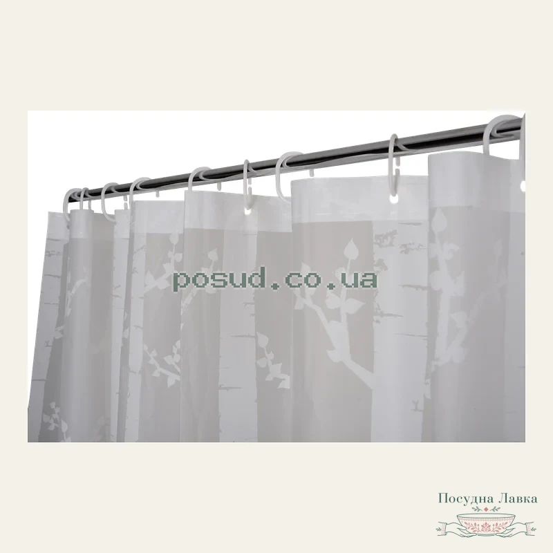 Штора для ванної Idea Home Grey-Bamboo (DS-SC015), 180 × 200 см