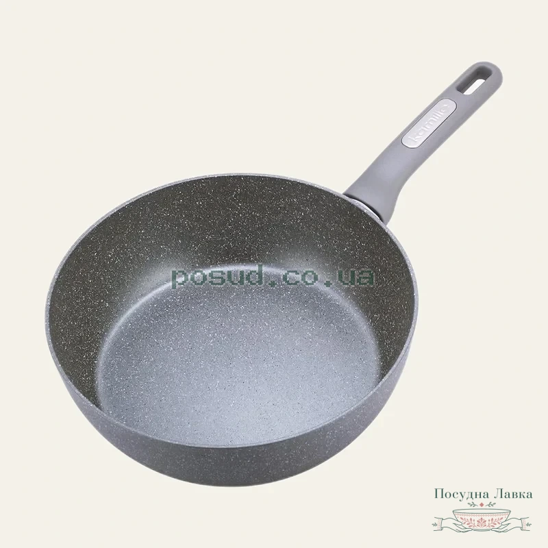 Фото товару «Сотейник з литого алюмінію Kamille Granite KM-4295GR з гранітним покриттям, Ø 28 см, висота 8,5 см»