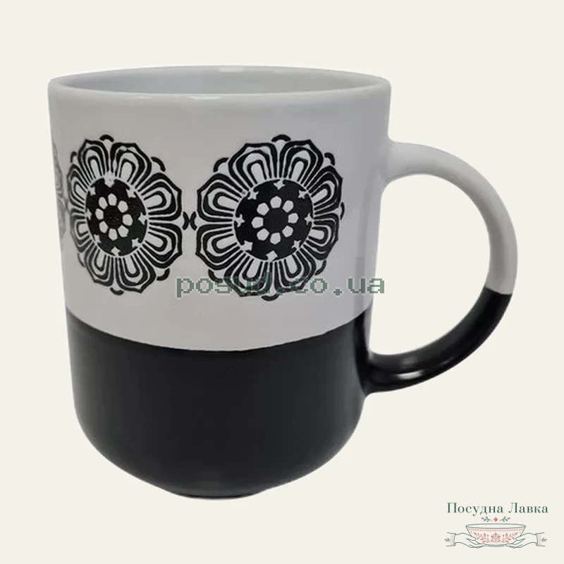 Фото товару «Кухоль Milika Black&White Flower, 500 мл M0420-2104-3»