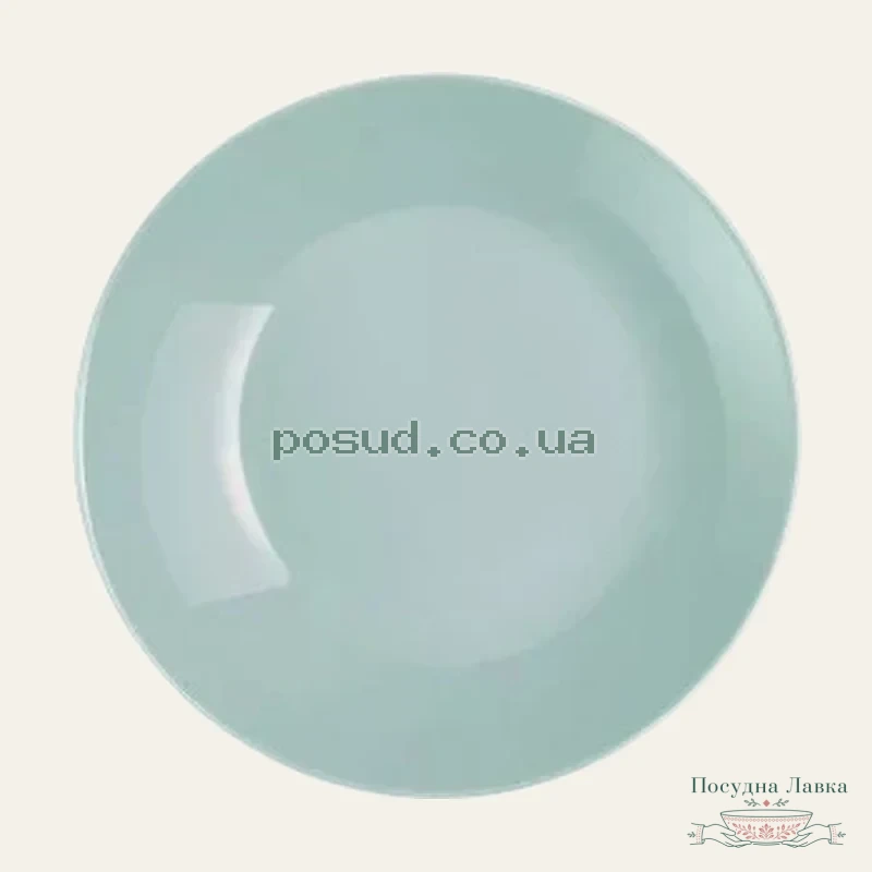 Фото товару «Тарілка Luminarc Zelie Light Turquoise, десертна кругла, 18 см Q3443»